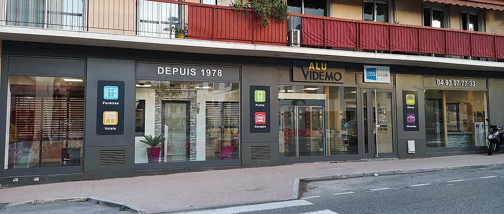 La société Alu Videmo installe vos volets, stores, portes d'entrée et vos fenêtres PVC et aluminium K-Line autour de Nice